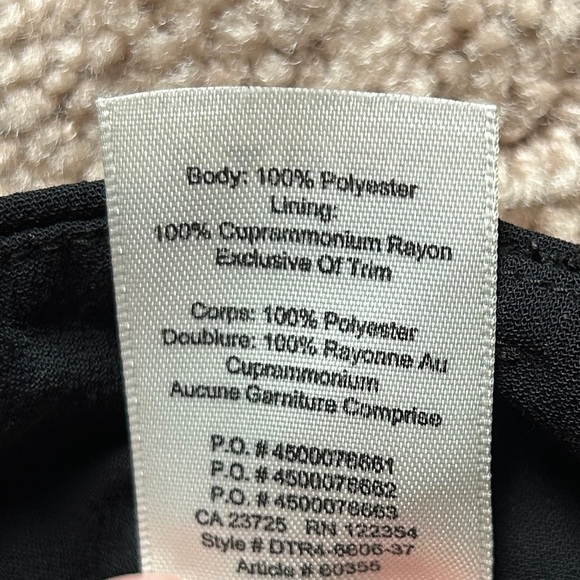 Aritzia Wilfred Black Tie Front High Waisted Belted Crepe Pants Size 00 - Picture 11 of 15
